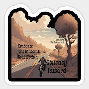 Journey Inward: Embrace The Innocent Soul Within Sticker